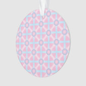 Rose mignon, violet et bleu clair Motif (devant)