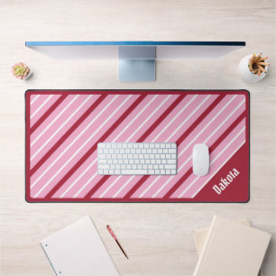 Rose minimaliste avec rayures rouge foncé et blanc