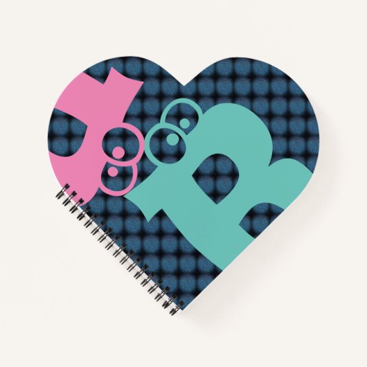 ROSE MODERNE BLEU CLAIR Turquoise CUIT CARNET (Devant)