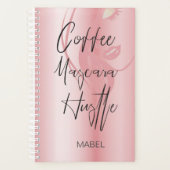 Rose Moderne Chic Typographie Hustle (Devant)