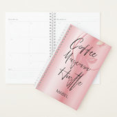 Rose Moderne Chic Typographie Hustle (Devant avec enveloppe)