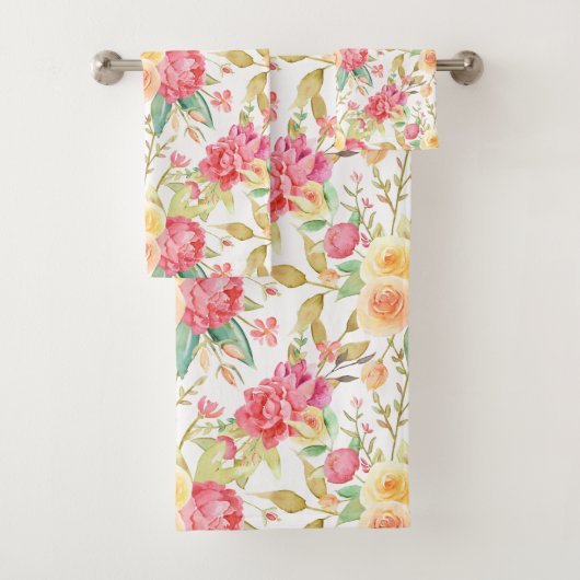 Rose moderne et rose jaune (En situation)