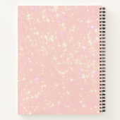 Rose moderne Gold Floral Nom du carnet de croquis (Dos)