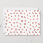 Rose moderne Gold Love Enregistrer La Carte Date (Dos)