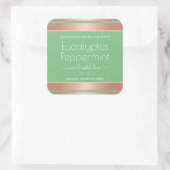 Rose moderne Gold Packaging Étiquettes Light Green (Sac)