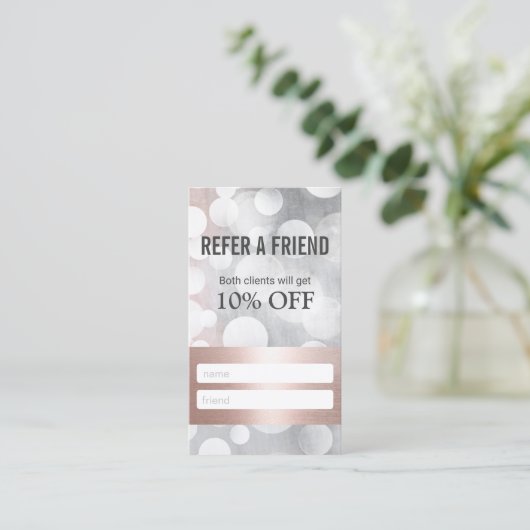 Rose moderne Gold & Silver Beauty Salon Référence (Debout devant)