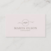 Rose moderne, logo Carte de visite (Devant)