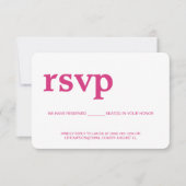 Rose Moderne RSVP sans envoyer par la poste Siège  (Devant)