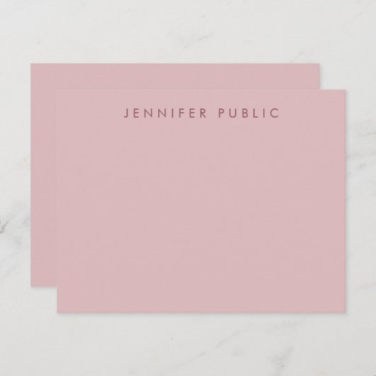 Rose moderne sophistiqué Modèle or élégant (Devant / Derrière)