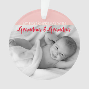 Rose Mon premier Noël avec grand-mère et grand-pè