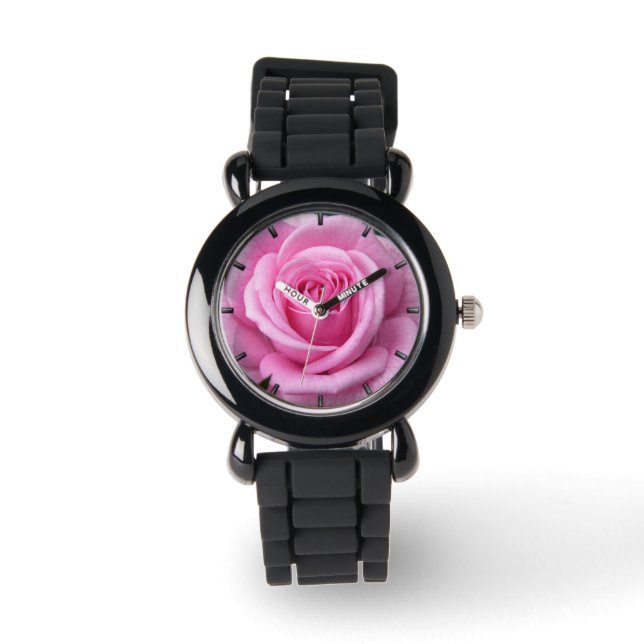Rose Montre Rose romantique Montre rose (Recto)