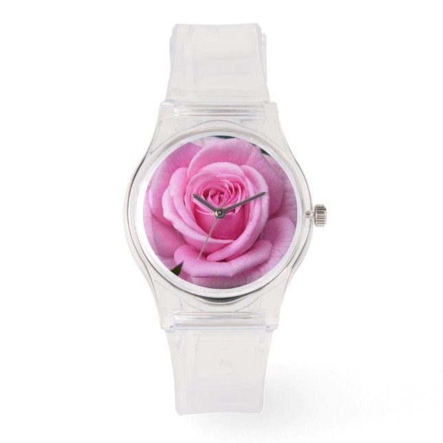 Rose Montre Rose romantique Montre rose (Recto)