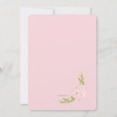 Rose Morning Gloire Religieux Photo Invitation (Dos)