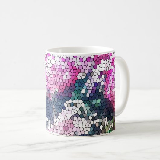 Rose Mosaic Mug (Devant droit)