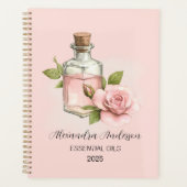 Rose naturel Huiles essentielles Aquarelle Florale (Devant)