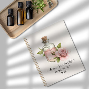 Rose naturel Huiles essentielles Aquarelle Florale