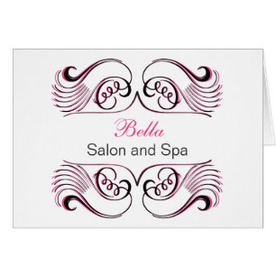 rose noir & blanc Chic Business Merci Cartes