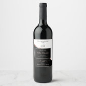 Rose noir blanc Wavy Gold avec Étiquette de produi (Devant)