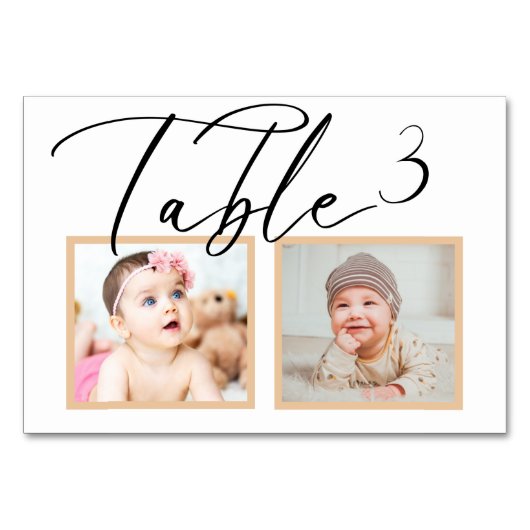 Rose noir Elegant Wedding Numéro de la table photo (Dos)