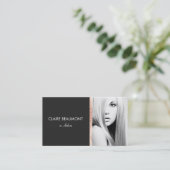 Rose noir moderne Gold Sequin Salon Carte photo (Debout devant)