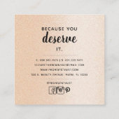 Rose noir  or Carré Carte de visite (Dos)