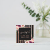 Rose noir  or Carré Carte de visite (Debout devant)