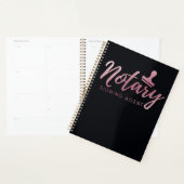 Rose noir | Planificateur (Devant avec enveloppe)