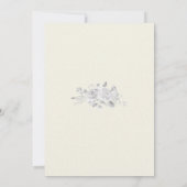 rose noire et blanche faire-part de mariage (Dos)