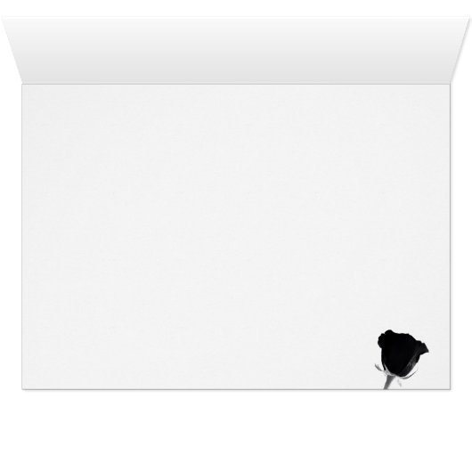 Rose Noire Merci (Intérieur Horizontal (Bas))