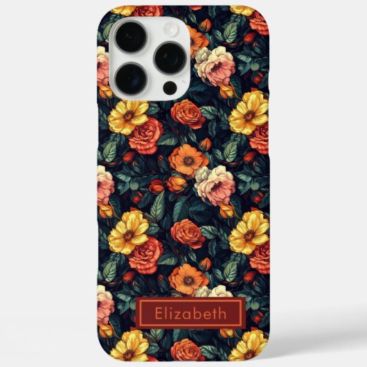 Rose Nom Personnalisable Coque iphone Pour Filles (Verso)