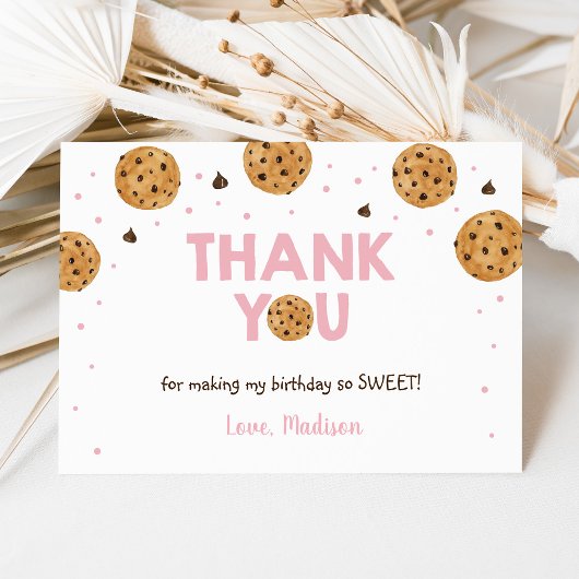 Rose One Sweet Cookie Anniversaire Merci