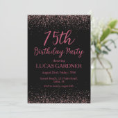 Rose or 75e anniversaire invitations (Debout devant)