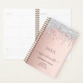 Rose or argent rose gouttes rendez-vous salon (Devant avec enveloppe)