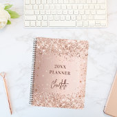 Rose or blush parties scintillant nom script glam 