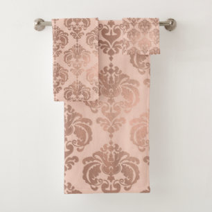 Rose Or Blush rose moderne Glam Damask