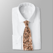 Rose or brillant Sequin Cravate étincelant (Attaché)