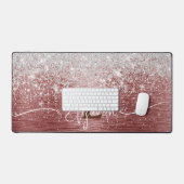 Rose or brossé métal brossé Parties scintillant ar (Clavier et souris)