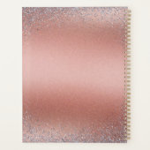 Rose or brossé Parties scintillant métal brossé Mo (Dos)