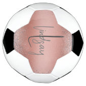 Rose or brossé Parties scintillant métal brossé Mo (Tourné)