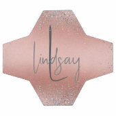 Rose or brossé Parties scintillant métal brossé Mo (Plat)