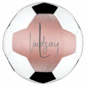 Rose or brossé Parties scintillant métal brossé Mo (Devant)