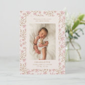 rose or | carte bébé (Debout devant)