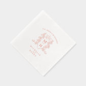 Rose or coeur couronne mariage monogramme personna (Droite)