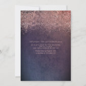 Rose or confetti ombre tiara invitation (Dos)