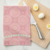 Rose, or, et serviette de thé de perle (Quart Plié)