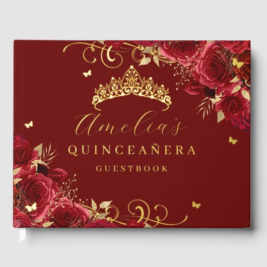 Rose or Floral Swirl Quinceanera (Recto)