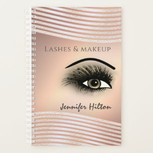 Rose or lumineux maquillage des yeux longues cils