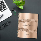 Rose or métal agate marbre nom script 2024