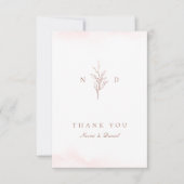 Rose or Monographie botanique simple mariage Merci (Devant)