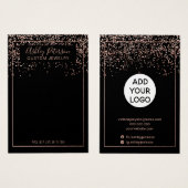 Rose or noir logo bijoux (Devant & derrière)